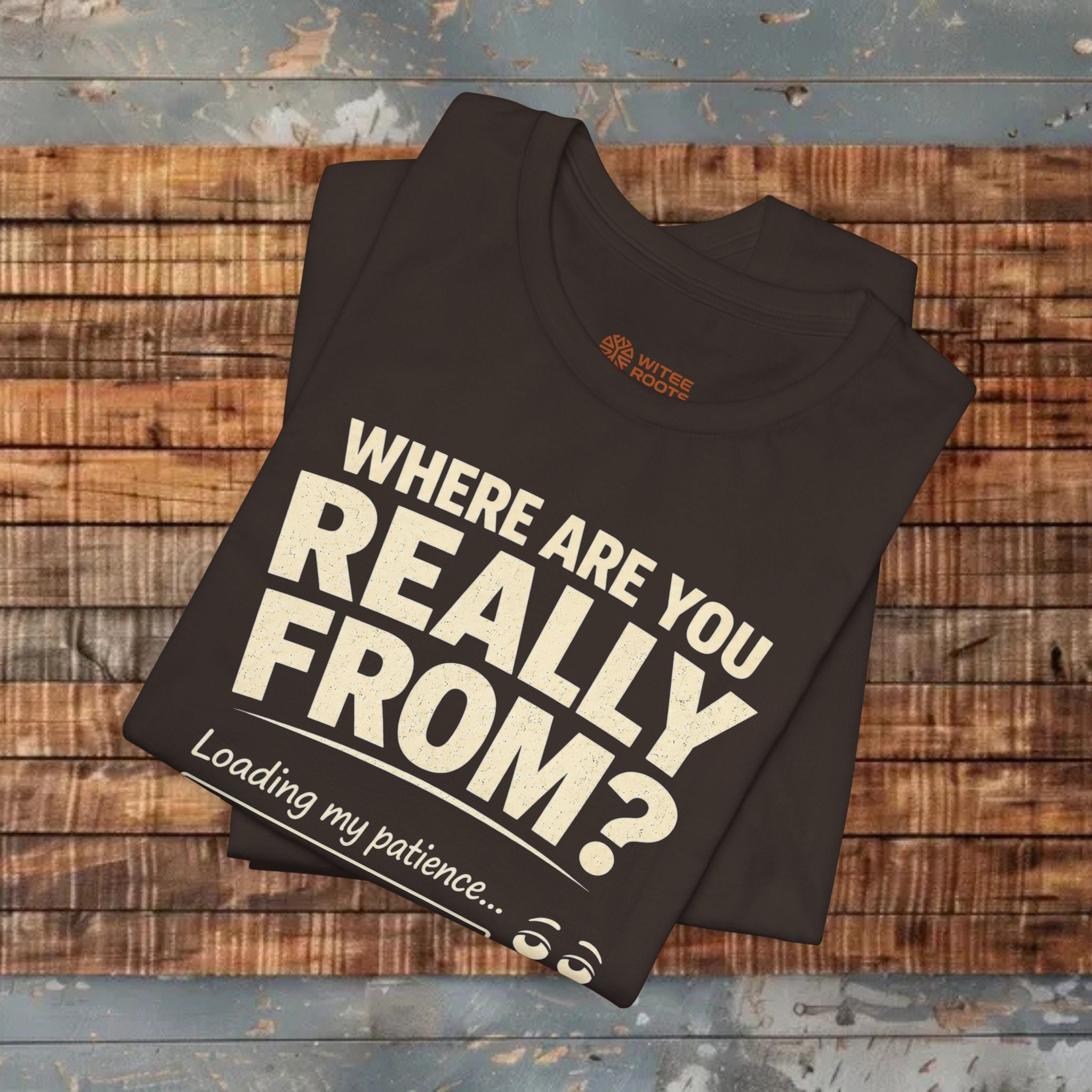 Folded brown Tshirts 