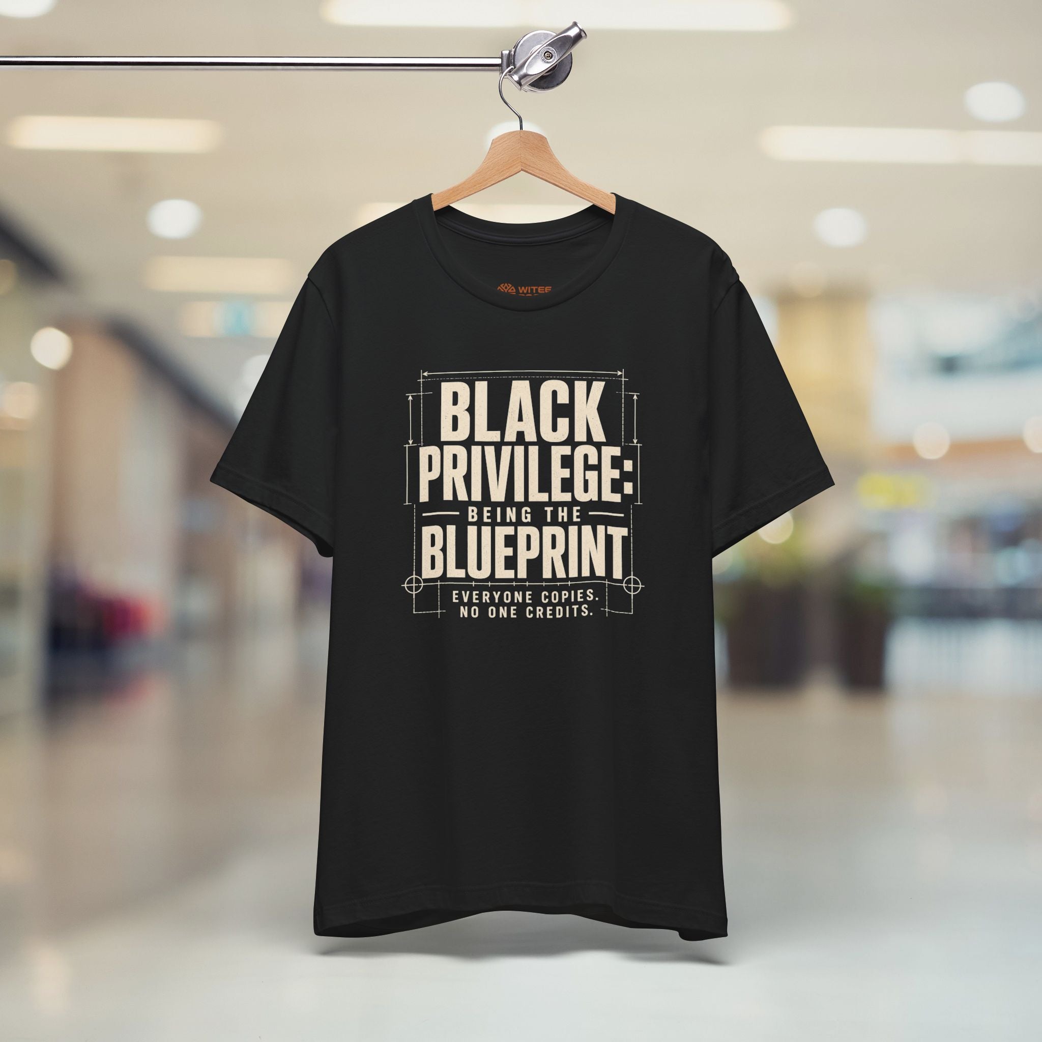 Hanging black tshirt