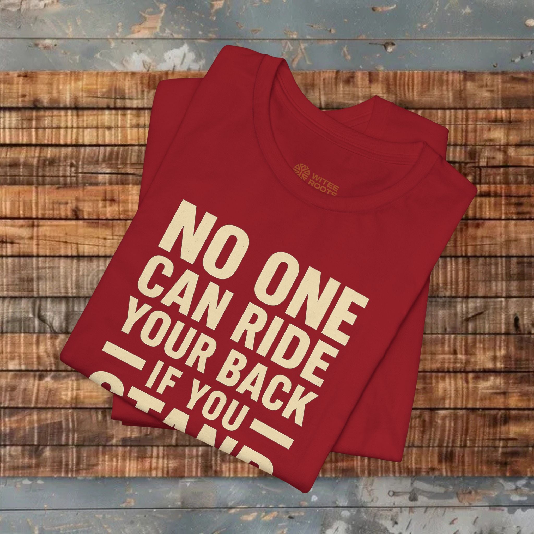 Folded red tshirt