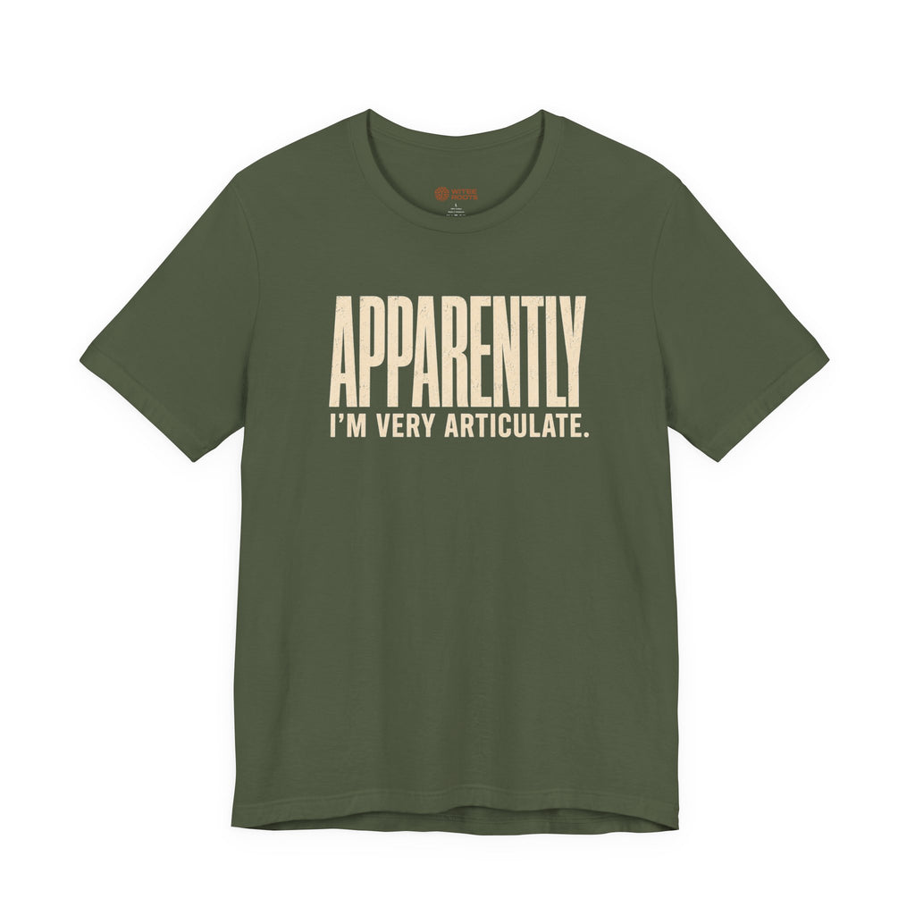Green t-shirt with 'Mechanic's Creed' graphic on a white background