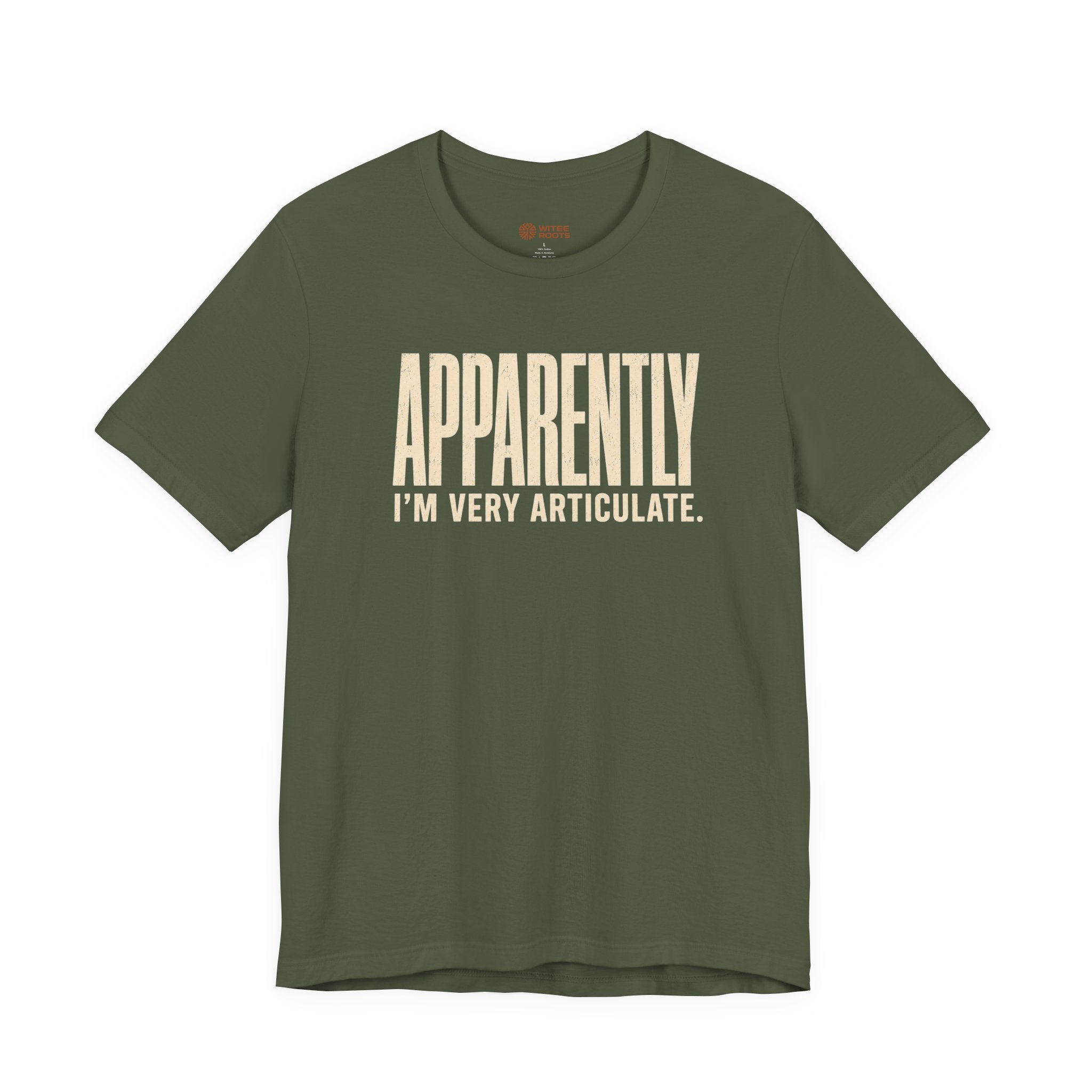 Green t-shirt with 'Mechanic's Creed' graphic on a white background
