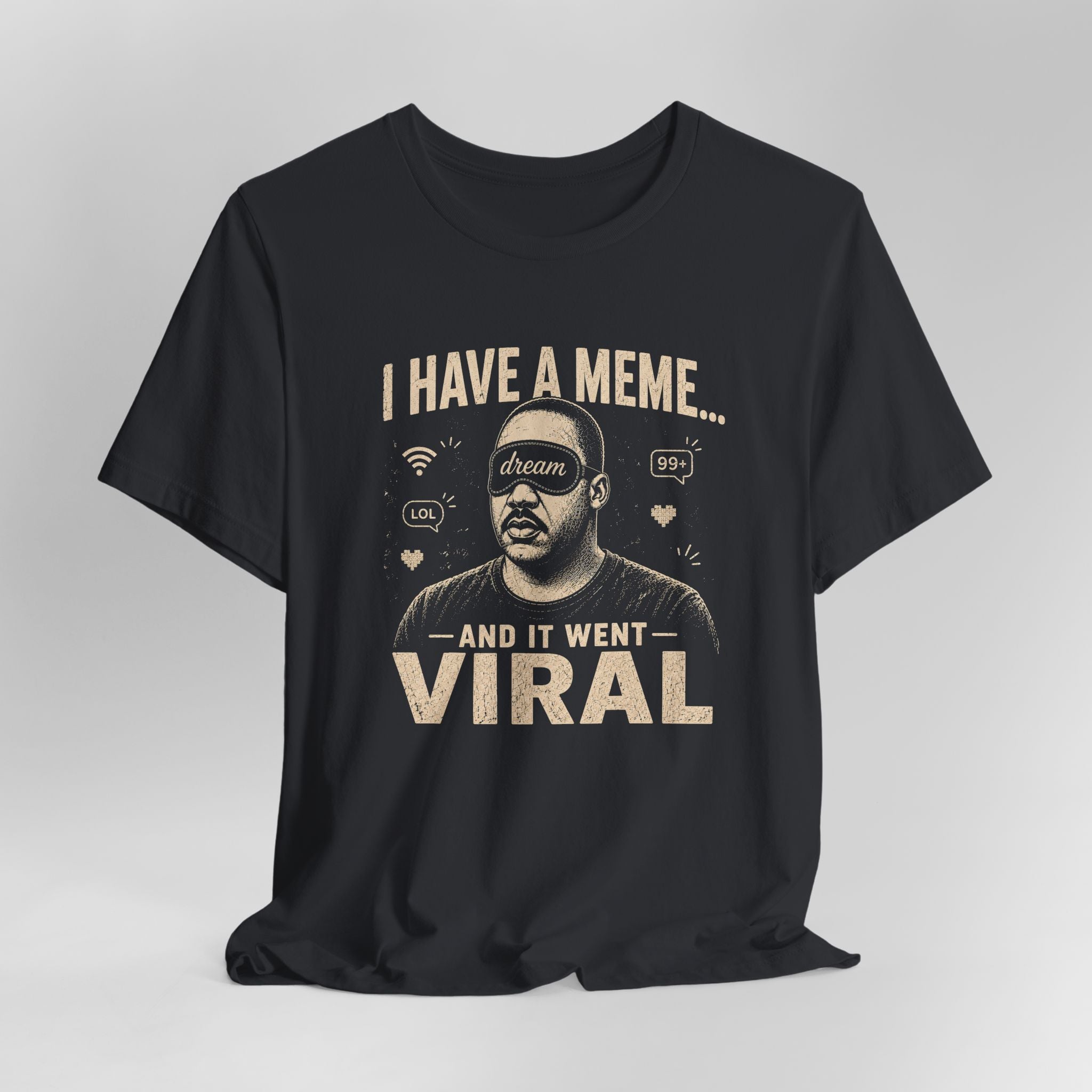 Black t-shirt with 'Seen worse.' text on a gray background