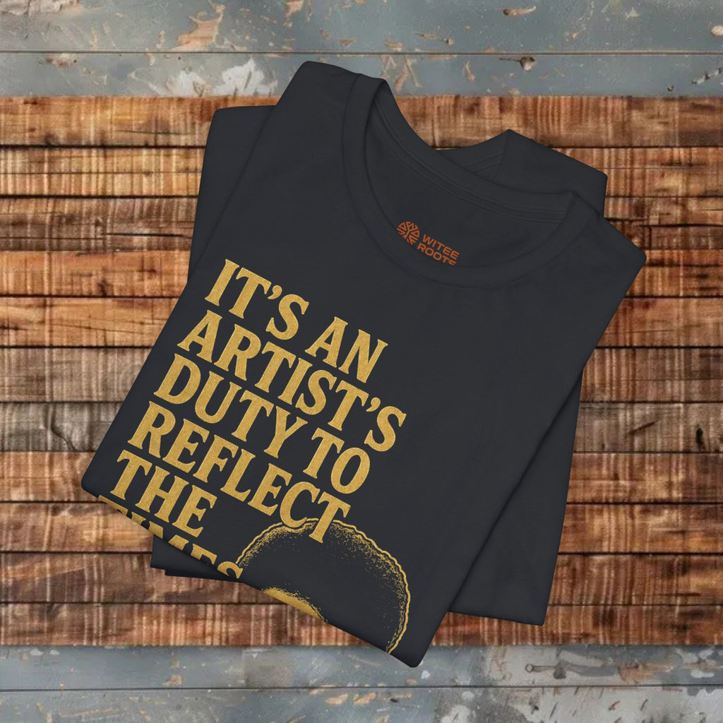 Back folded T-shirt