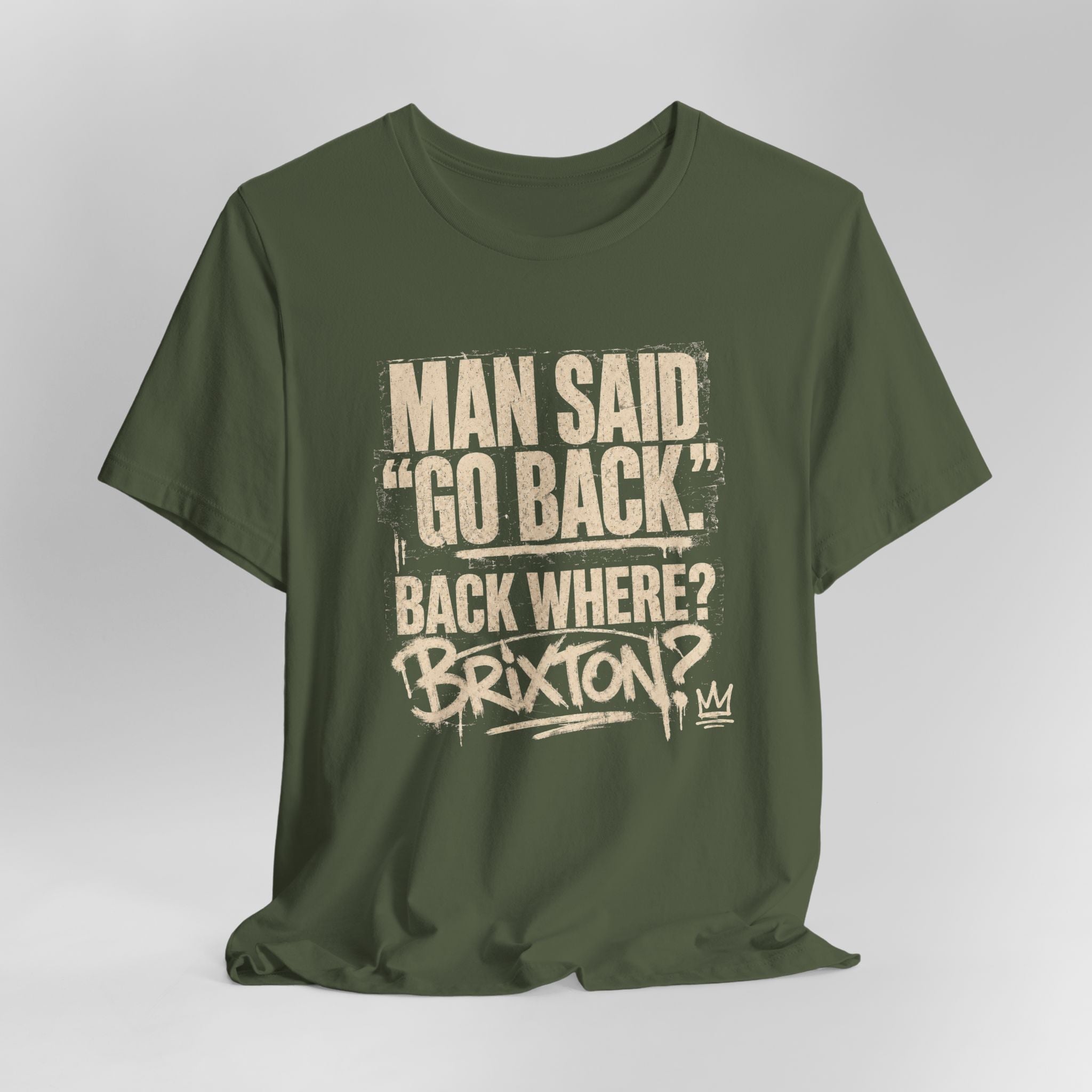 Where? Brixton? Tee