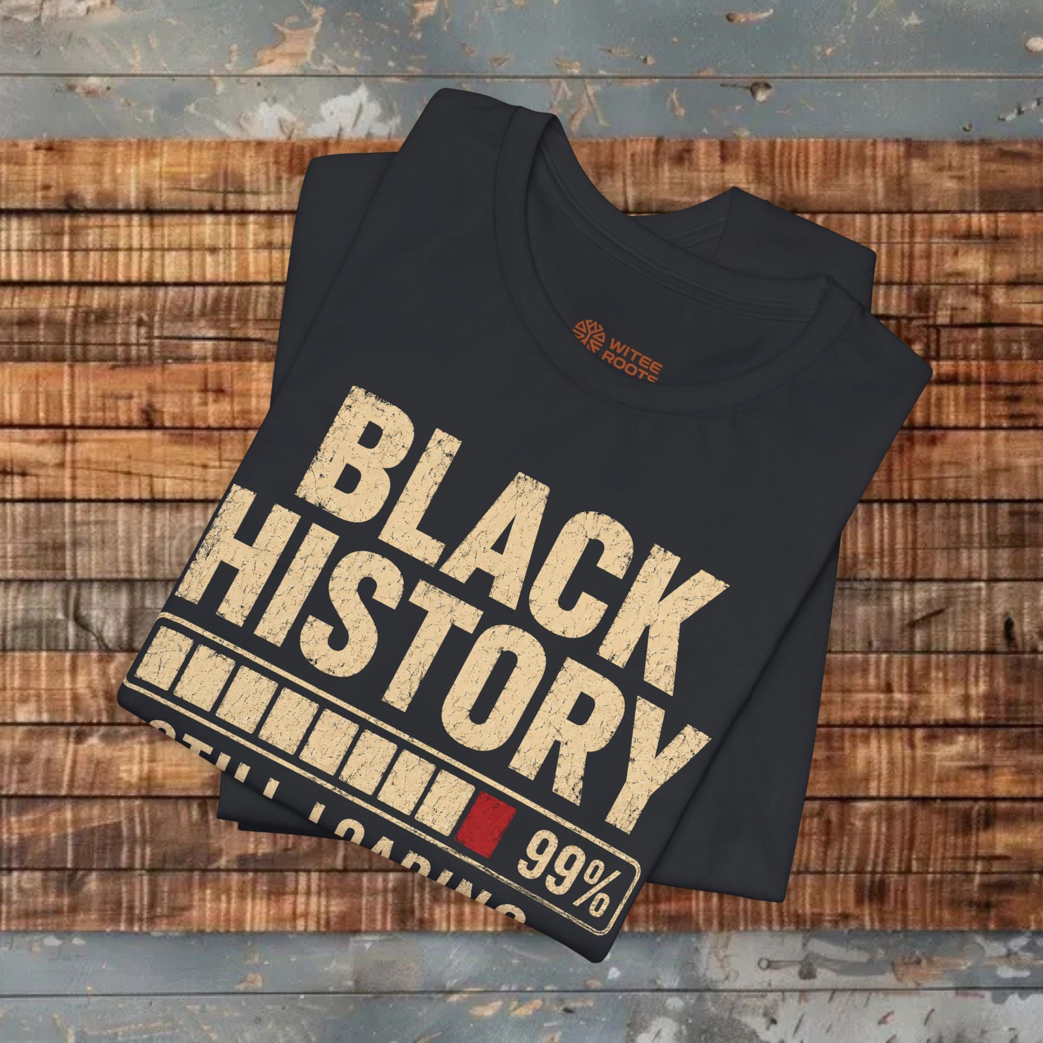 Folded black tshirts