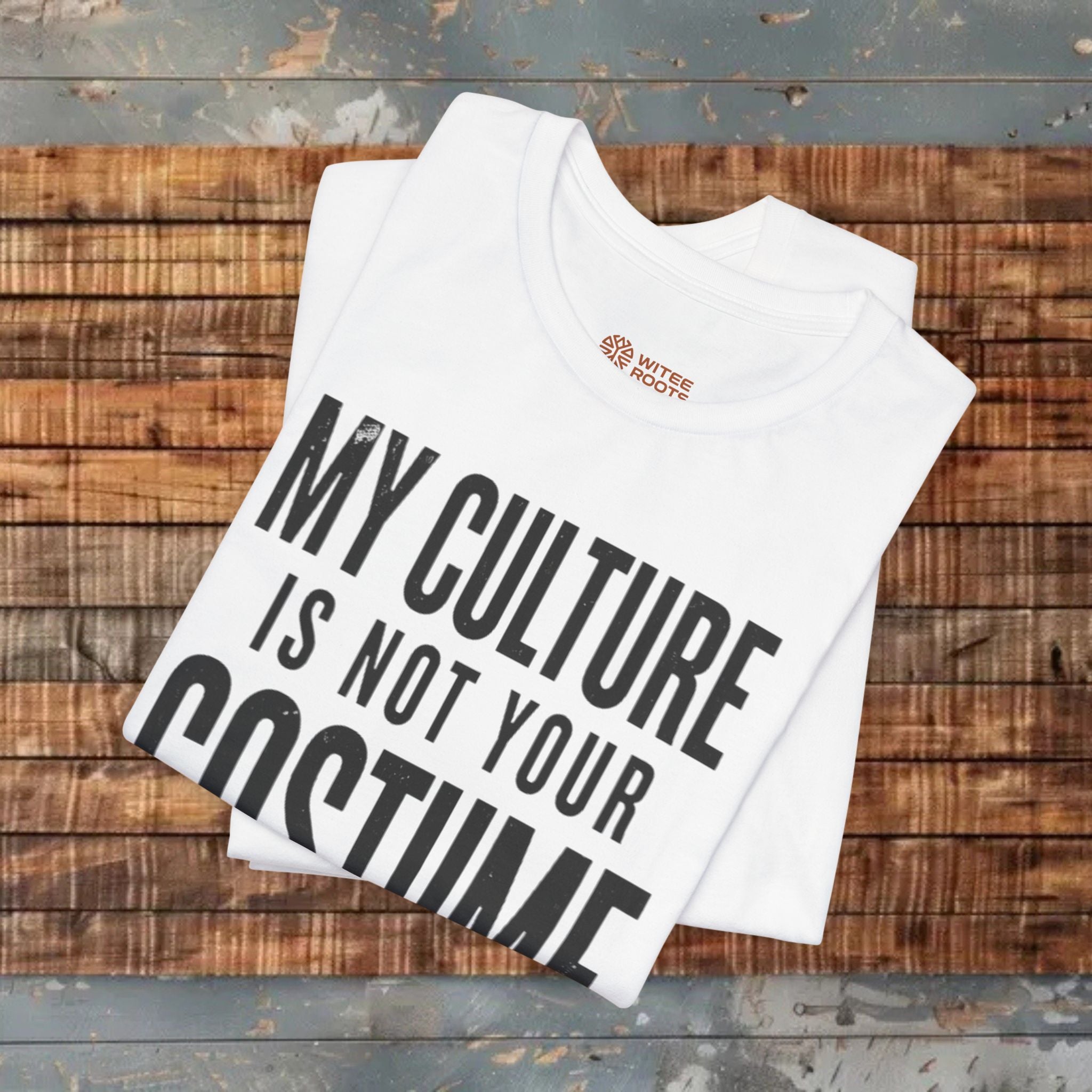 Folded white tshirts