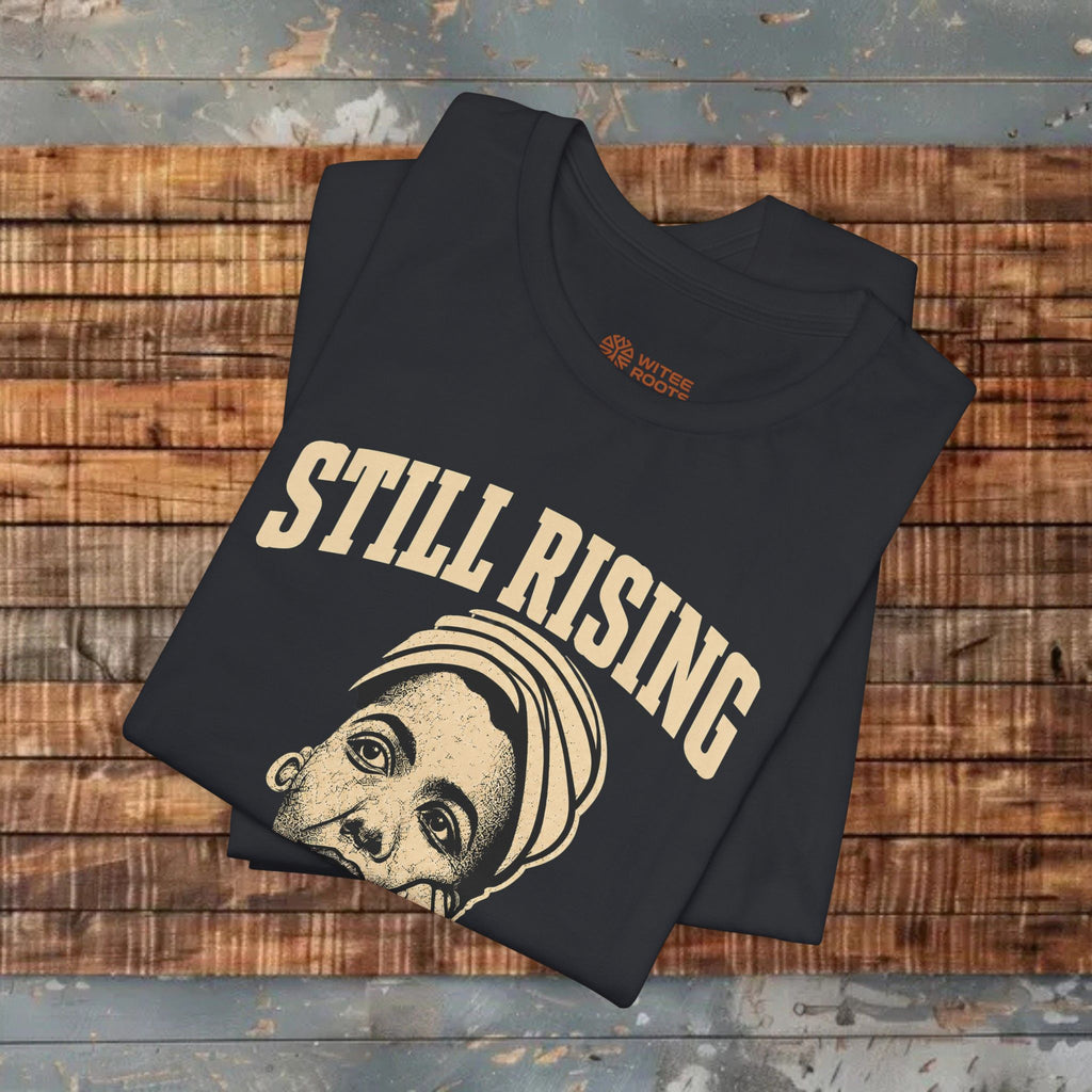 Folded black tshirts