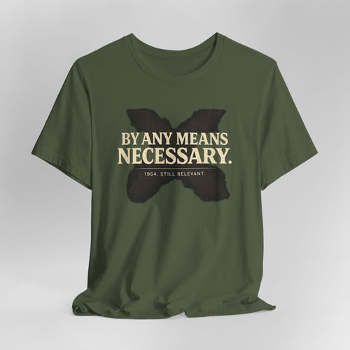 Green t-shirt with a butterfly graphic and text on a white background